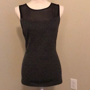 Gray sleeveless top